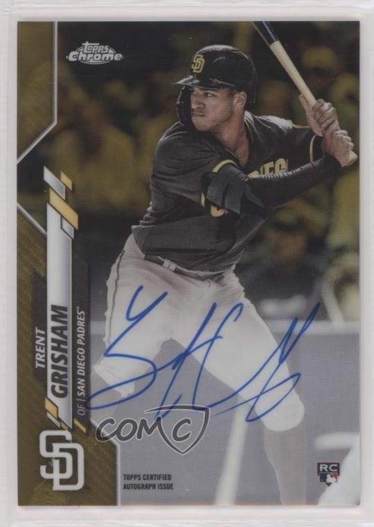 2020 Topps Chrome Rookie Gold Refractor 6/50 Trent Grisham #RA-TGR Auto RC g1z
