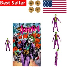 DC Comics Joker 3-Inch Page Punchers Action Figure Rebirth Mcfarlane