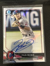 2018 Bowman Chrome Prospect Auto /499 Tyler Freeman  BCPA-TF (Colorado Rockies)