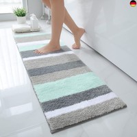 Homaxy Rutschfest Badezimmerteppich Weich Hochflor Mikrofaser Badematte