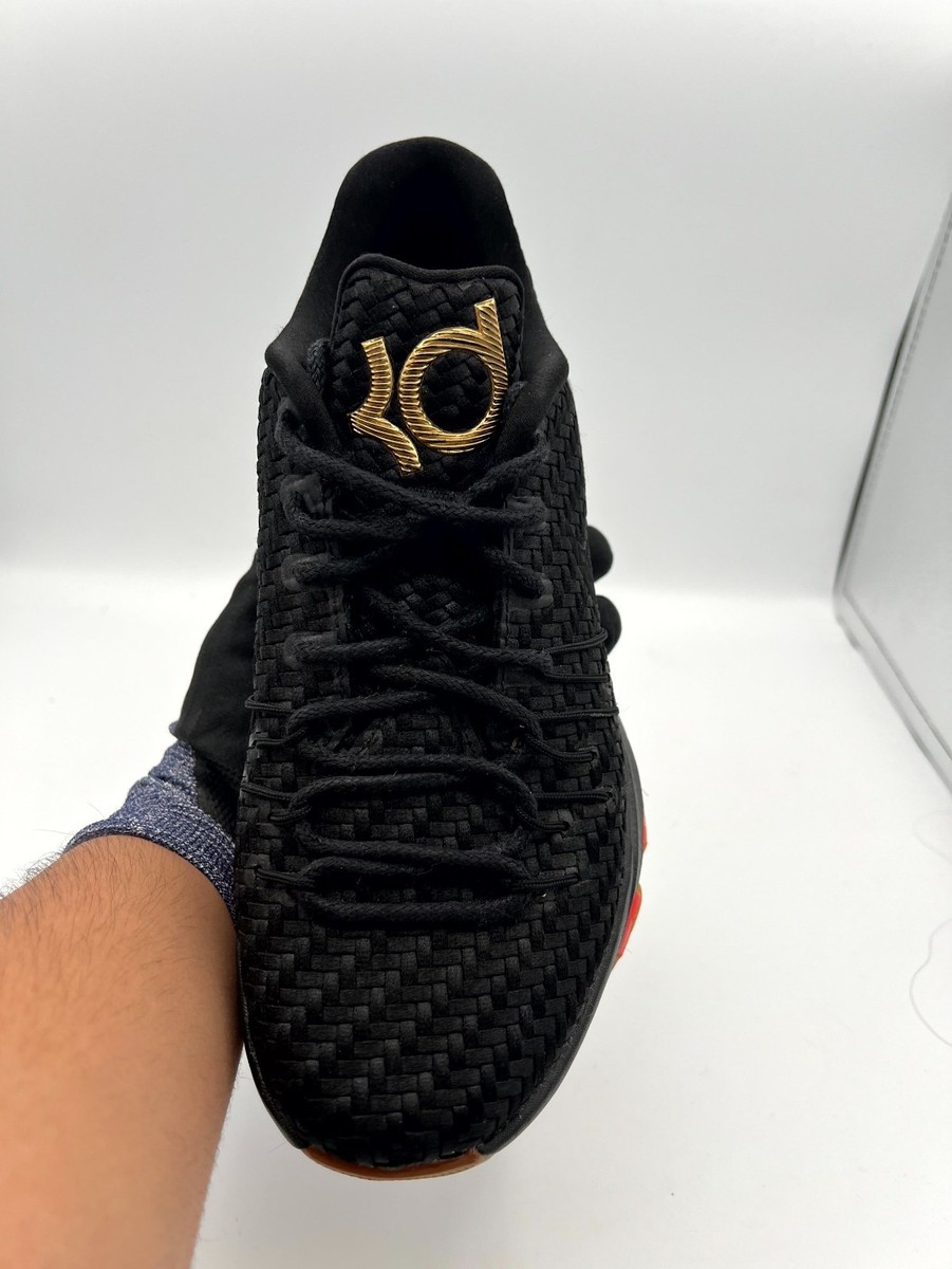 Nike KD 8 EXT 806393-001 Mens 8 Basketball Shoes Black Gold