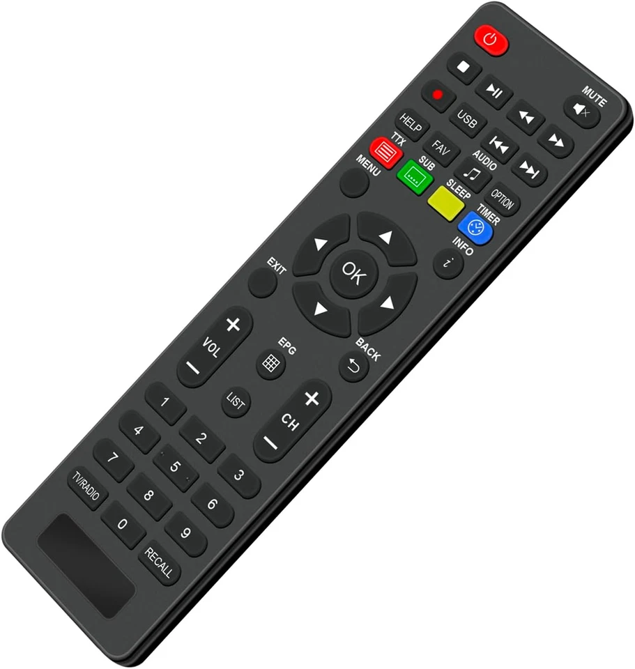 Telecomando Compatibile Con TELE System/Fuba Decoder TS9018HEVC ODE718HEVC - Immagine 3 di 4