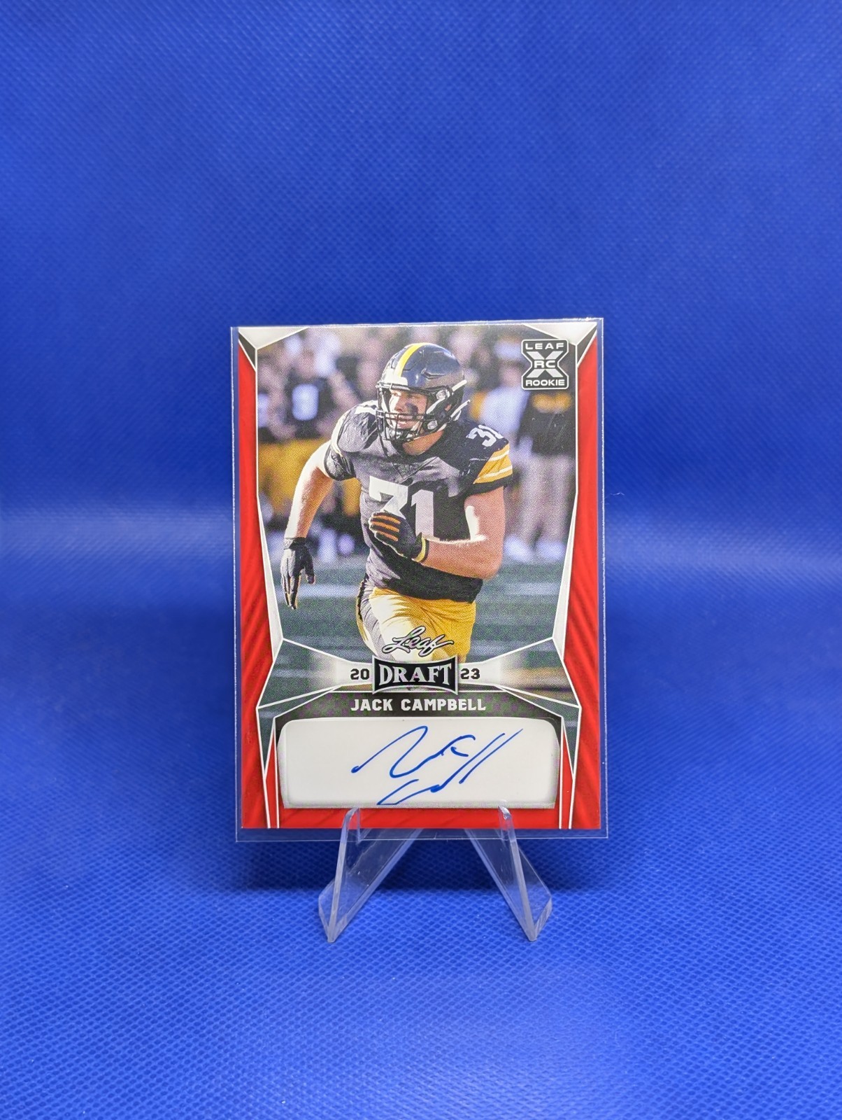 Jack Campbell Leaf Draft Autographs #JC1 Red