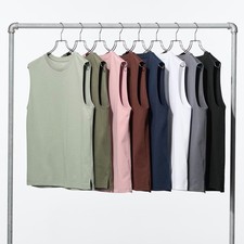 UNIQLO AIRism Cotton Sleeveless T-Shirt Tank 6 colors XS-4XL Unisex JAPAN