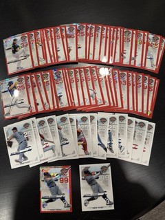 2025 Panini Prospect Edition Baseball 70 Card Lot Red Ice Holo