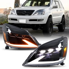 LED Headlights For Lexus GX470 2003 2004 2005-2009 Sequential Animation Headlamp