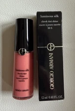 ARMANI Luminous Silk Cheek Tint Shine Liquid Blush - 505 Starlit Peach $40 NEW