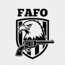 Fafo Eagle Revolver Vinyl Decal