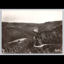 Vintage Postcard Moustier France Route de Neuvic Unposted Scenic View Original