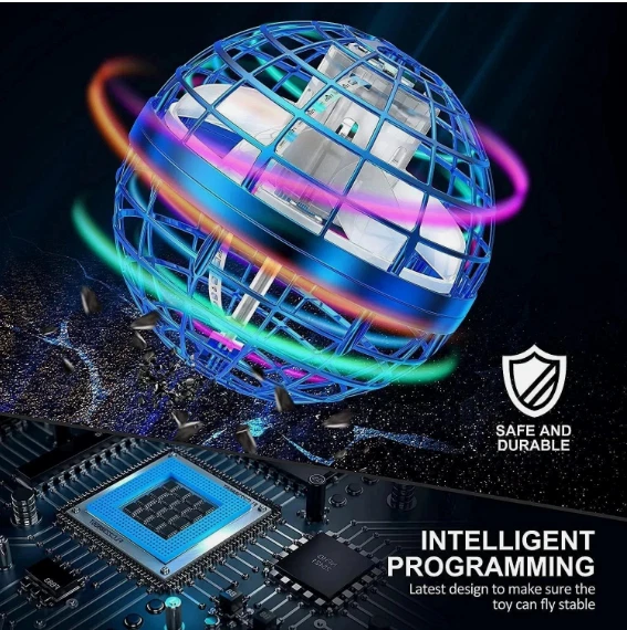 Bola giratoria voladora orbe volador bola juguete mano boomerang hover bola juguete regalos Foto 3 de 4