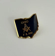 Masonic Lapel Pin Freemasons Ohio Lodge Grand Master Brenneman 19th District
