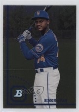 2022 Bowman Heritage Chrome Prospects Simon Juan #BHPC-57 3e3