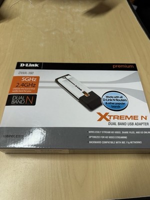 D-Link Xtreme N 300 Dual Band Wireless USB Adapter W/Cradle DWA-160