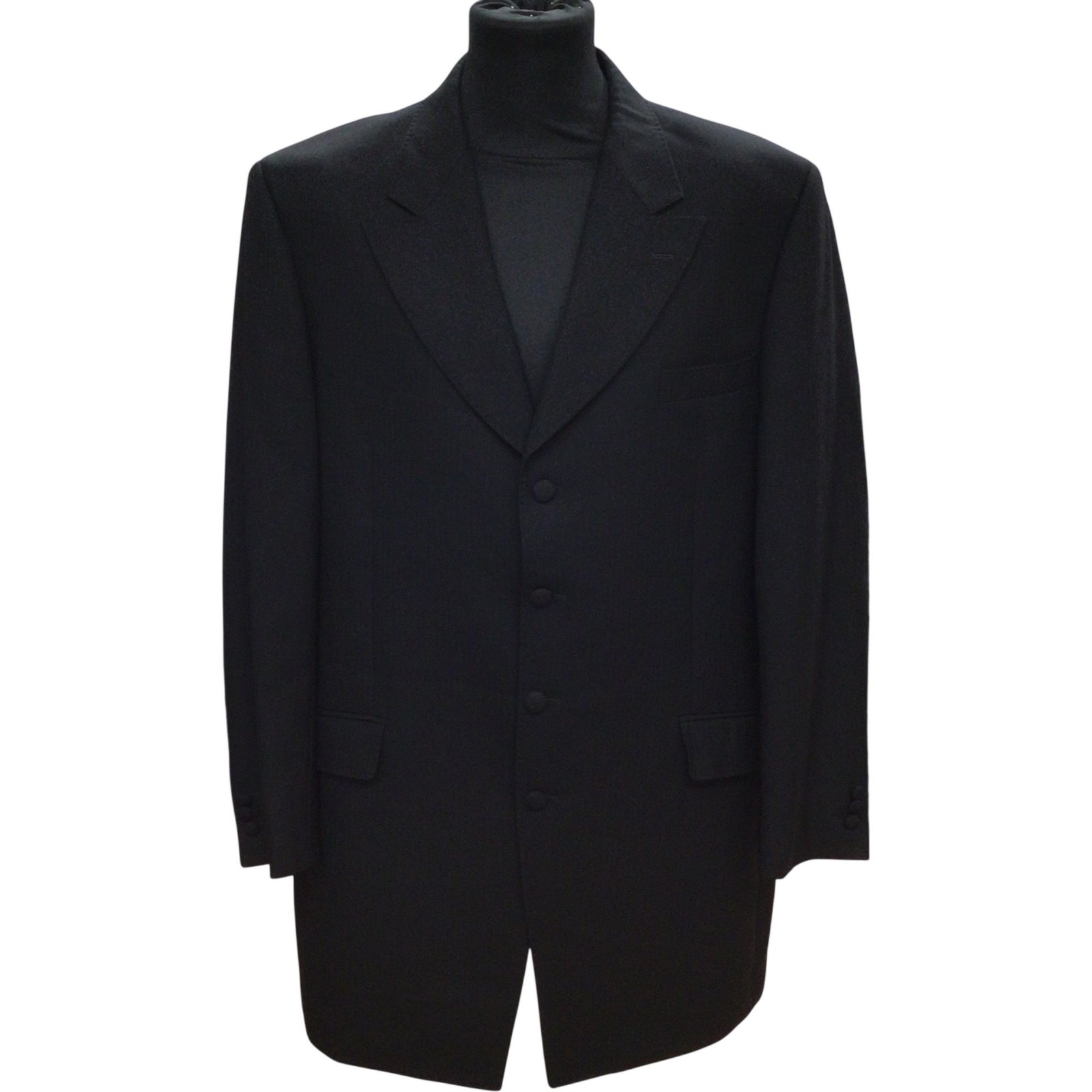 Prince Edward Jacket Coat Black Wool Formal 40R Wedding Steampunk Victorian