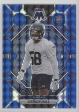 2023 Panini Mosaic Rookies Blue Mosaic Prizm 98/99 Derick Hall #310 0c6