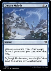Distant Melody #45 Commander: Lorwyn Eclipsed Common