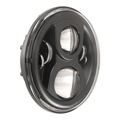 J.W. Speaker 8700 EV2-S Headlamp 7'' Black Bezel 0554941