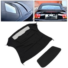 Fits For 1994-2004 Ford Mustang Convertible Soft Top W Plastic Window Black Fits For 1994-2004 Ford Mustang Convertible Soft Top W Plastic Window Black