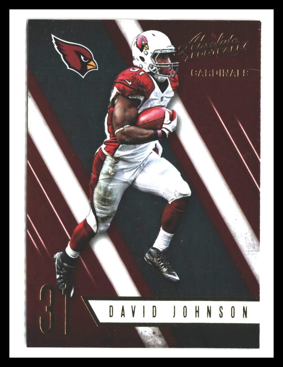 David Johnson 2016 Panini Absolute #87 Arizona Cardinals