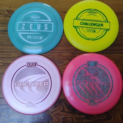 Lot Of 4 New Disc Golf Discs Discraft Zeus Challenger DGA Squall Breaker