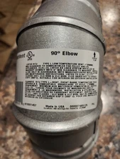 Duravent PelletVent 3" Diameter 90 Degree Elbow 3PVL-E90K Pellet Vent 3PVL-E90