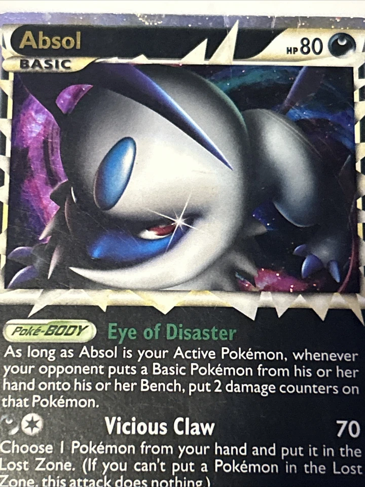 2010 Pokemon TCG Absol PRIME Holo HS Triumphant Set #91/102 LP-NM Holo - Image 2 of 4