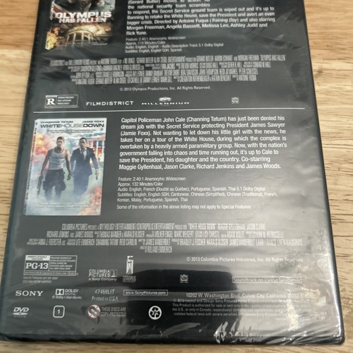 Olympus Has Fallen / White House Down New DVD 2013 Adrenaline-NEW Authentic US - Picture 5 of 7