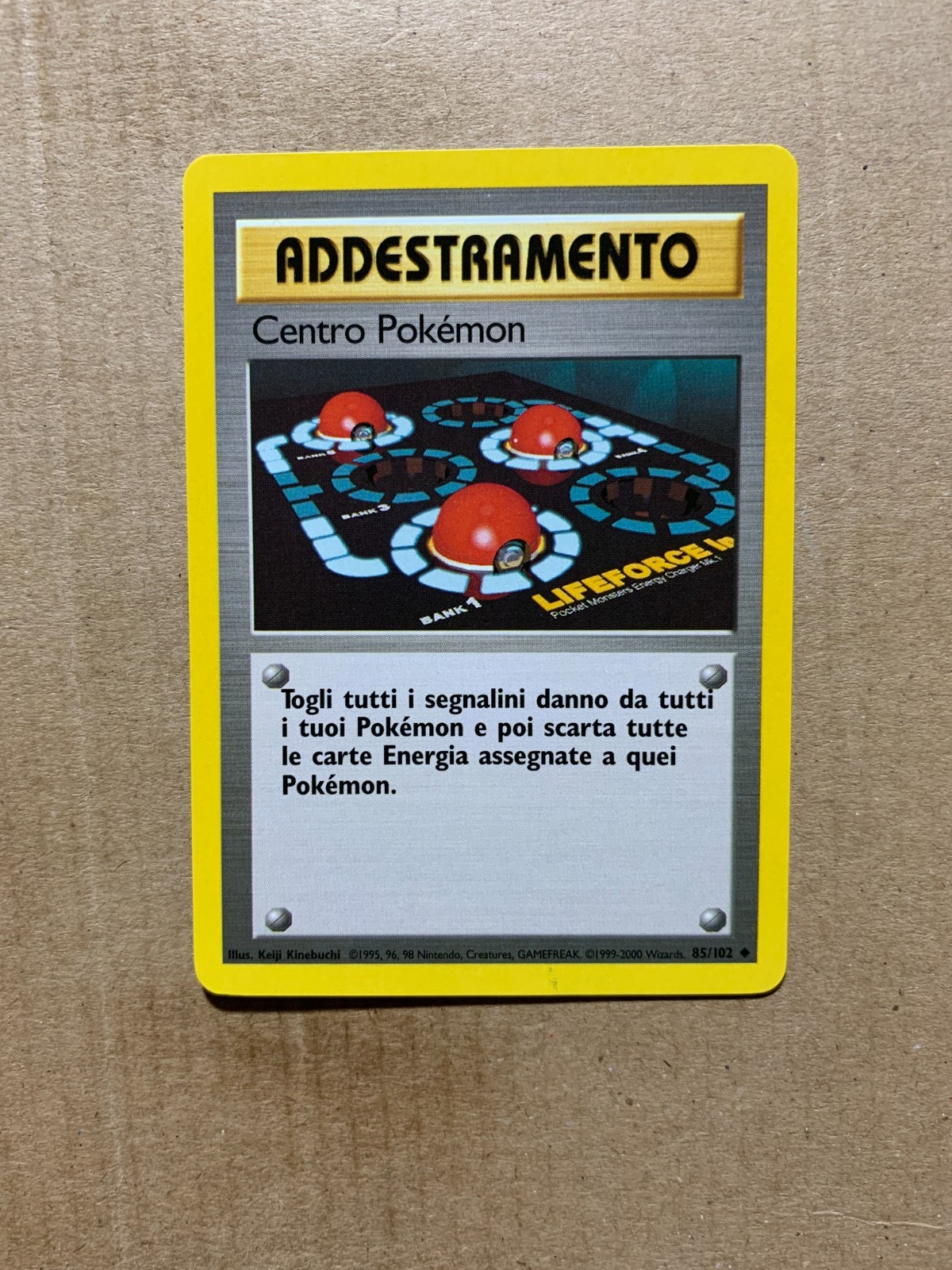 ITALIAN Pokemon Center 85/102 Base Set - Uncommon Pokemon Card - EXCELLENT
