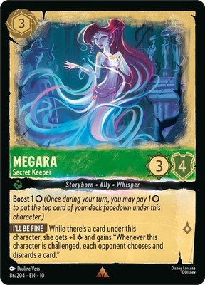 Megara Secret Keeper Whispers in the Well Cold Foil Lorcana TCG Disney 