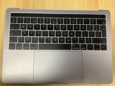 13" MacBook Pro A1706 OEM Gray Top Case Palmrest Keyboard Battery Grade C