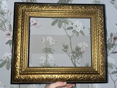 Vintage schwerer massiver gold vergoldeter verzierter Foto Bilderrahmen passend für 25,5 cm x 20,5 cm