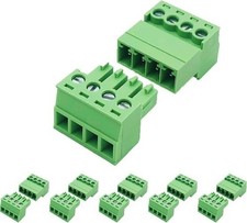 5 Set 4 Pin 3.81mm Pitch Screw Terminal Block Connector 28 16 Size: 4Pin 5set