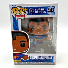 Funko POP! Super Heroes DC Comics GINGERBREAD SUPERMAN #443 with Box Protector