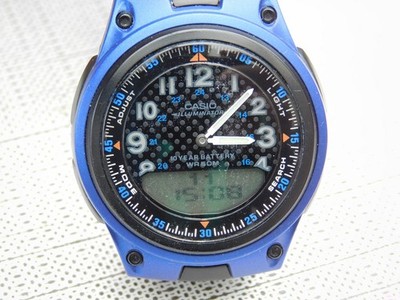 Armbanduhr CASIO AW-80 Quarz 3 Alarm Wasserdicht bis 50m World Time Telememo 30
