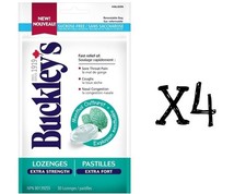 Buckley's Lozenges Menthol Outburst 30 x 4 Packs- Purchased Fresh Cough Syrup