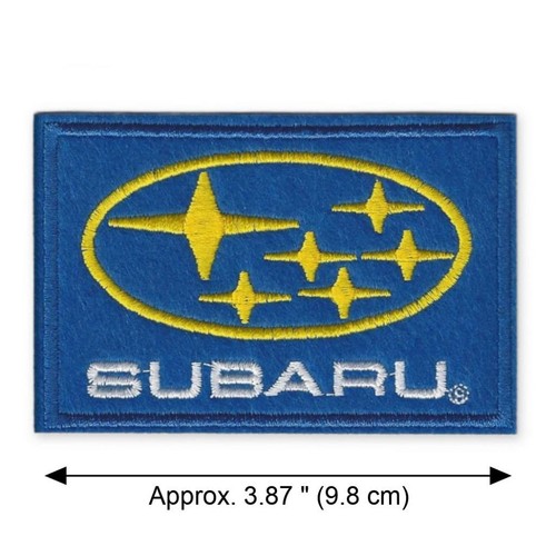 SUBARU IRON ON PATCH 3.87" Blue Motorsport Motor Car Racing Jacket Embroidered - Picture 2 of 2