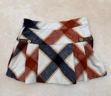 JANIE AND JACK Plaid Pleated Equestrian Skirt Size 18-24 Months