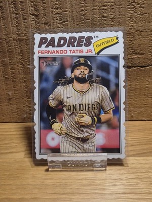 2026 Topps Heritage Fernando Tatis Jr.  San Diego Padres #322 Deckle Edge SP