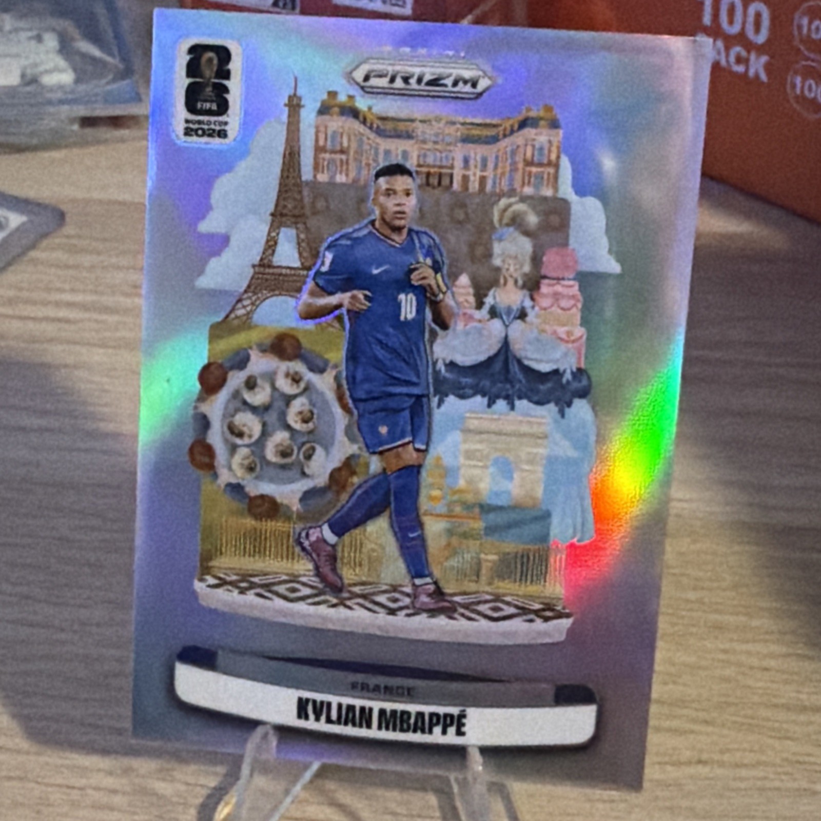 2026 PANINI PRIZM FIFA WORLD CUP 2026 NATIONAL LANDMARKS #12 KYLIAN MBAPPE view 2