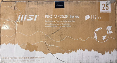 MSI PRO MP253W 24.5-inch IPS 1920 x 1080 FHD Computer Monitor 100Hz