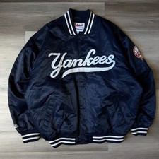 Majestic New York Yankees Satin Bomber Jacket Authentic Collection XXL Vintage