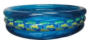 Banzai Kids CROC LAGOON Inflatable Pool ~ 60" Diameter x 13" High ~ Chill Out!