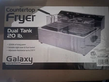 Galaxy Counter Top Dual Tank Fryer