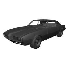 125 Scale Resin 1968 Pontiac Firebird Model Kit 3d Printed