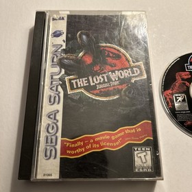 Jurassic Park The Lost World Sega Saturn Game CIB Broken Case