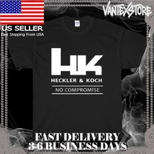 NEW SHIRT HK HECKLER & KOCH NO COMPROMISE LOGO MEN'S T-SHIRT FUNNY SIZE S-5XL