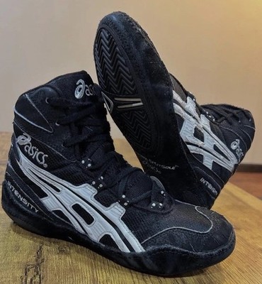 2002 ASICS Intensity Rare Black/White Wrestling Shoes Size 6 | eBay