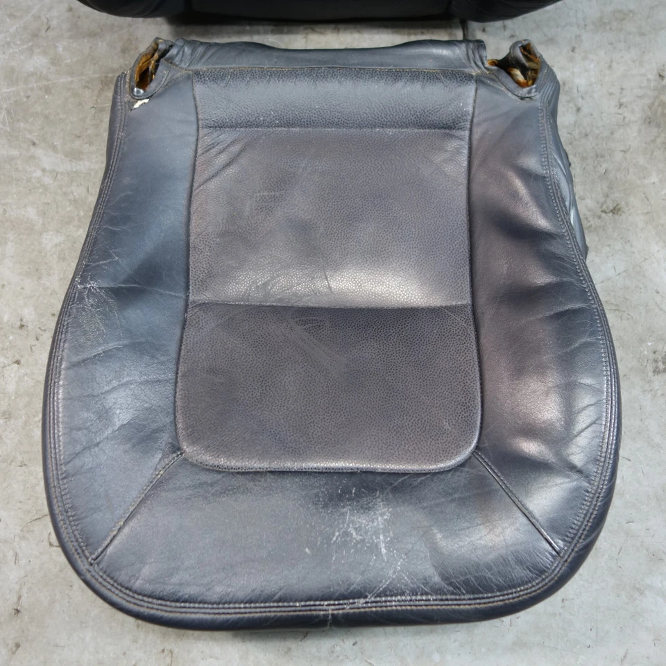 Пара черных кожаных чехлов на левое водительское сиденье для родстера BMW Z3 1996-1997 годов выпуска от оригинального производителя - Изображение 2 из 4