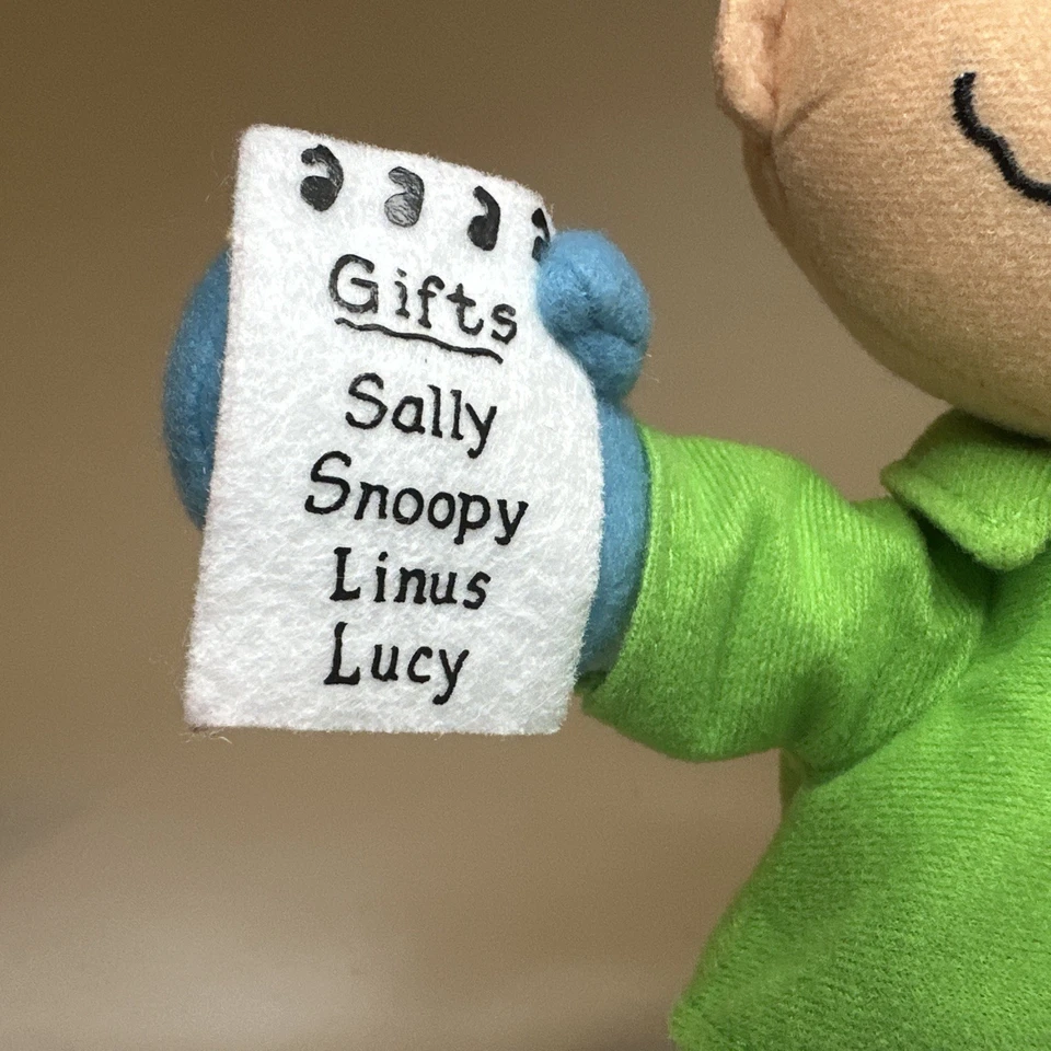 Hallmark Charlie Brown Christmas Plush Picking the Perfect Gift Tested Working - Image 4 of 4