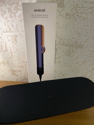 Dyson Airstrait Glätteisen Nass-zu-Trocken 1600W Blau/Kupfer mit Case HT01